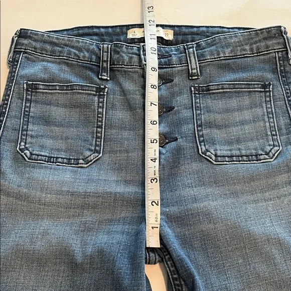 Abercrombie & Fitch Flare Leg High Rise Size 27 - Picture 6 of 16